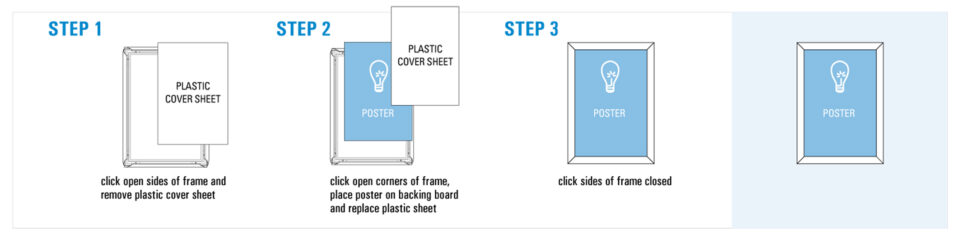 Installation diagram for Snap Frames